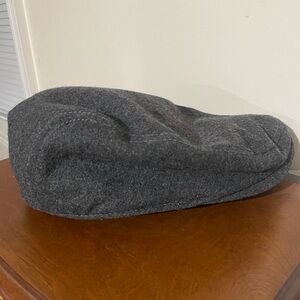Daniel Cremieux Gray Wool Flat Cap Newsboy Hat Beret